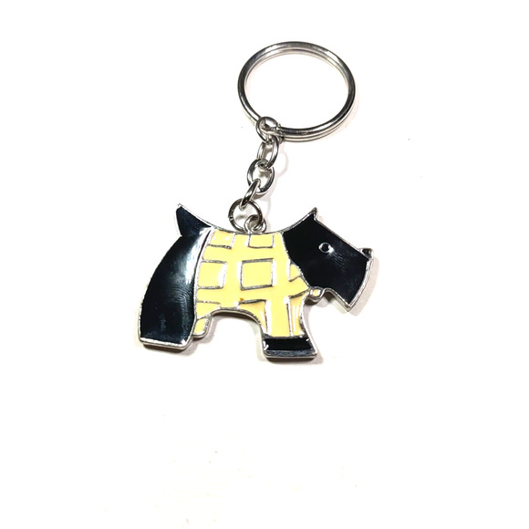 Scotty Dog Black Creme Sweater Keychain - Picture 5 of 6